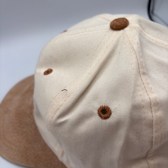 Vintage 90s Cracker Barrel 500 NASCAR Beige/Tan Collectible Racing Hat - Picture 8 of 13